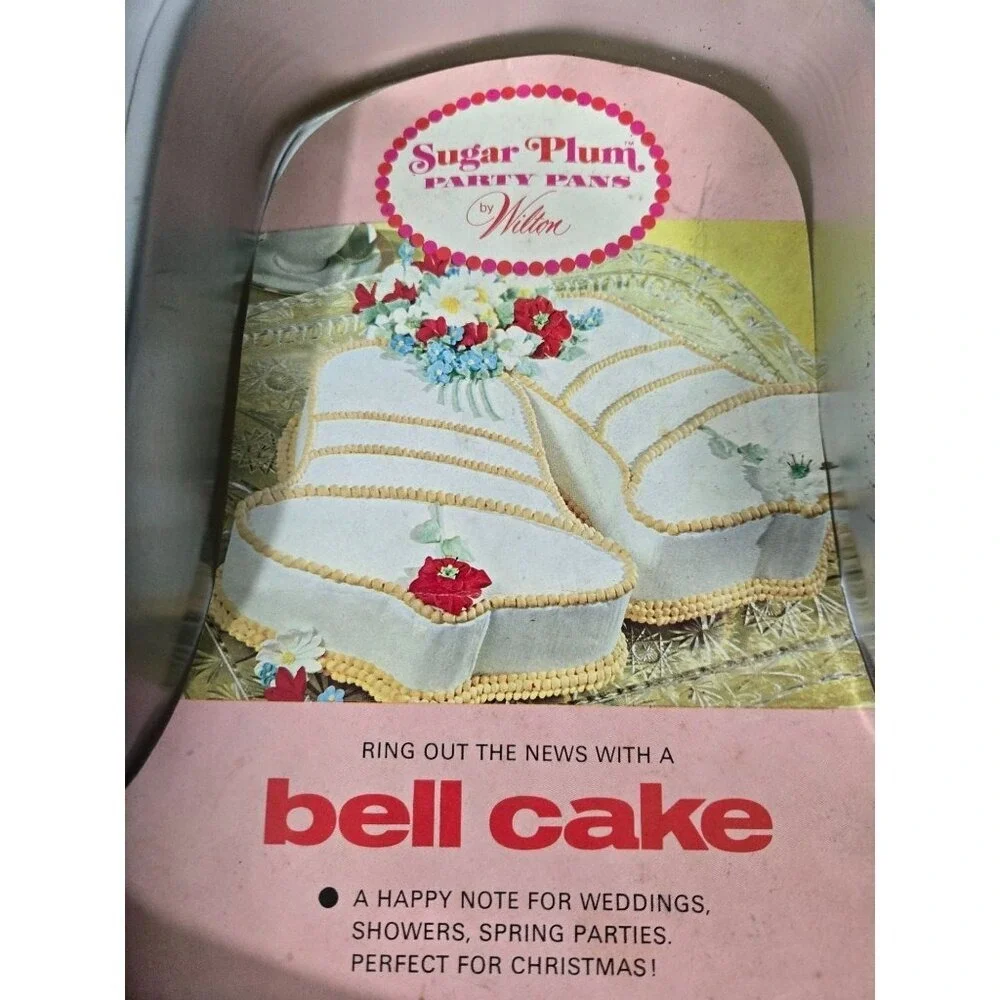 Vintage Wilton Sugar Plum Bell Cake‎ Pan Chicago Aluminum Mold w Insert